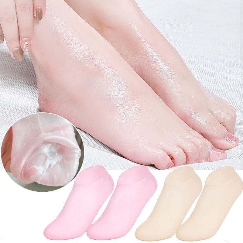 Premium Silicone Gel Heel Socks - Cracked Heel Repair & Foot Care || Say Goodbye to Cracked Heels & Foot Pain